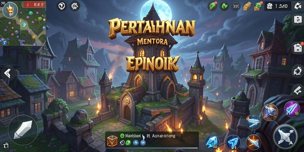 Tangkapan layar utama 5ZK menampilkan pertempuran seru di gameplay Tower Defense.