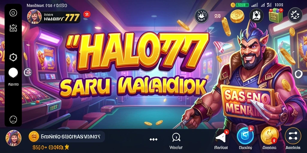 Screenshot gameplay HALO777 menampilkan permainan kasino yang seru dan interaktif.