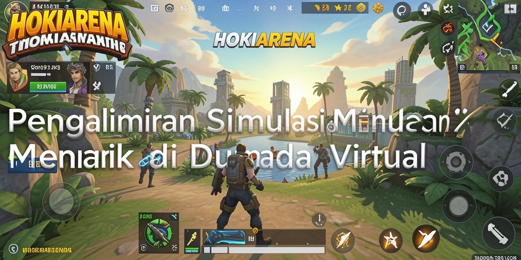 Tampilan interaktif gameplay HOKIARENA yang memukau dan menarik.