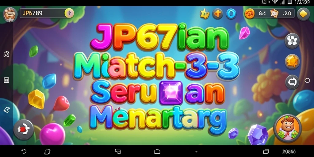 Tampilan gameplay seru di JP6789 dengan kombinasi warna-warni.