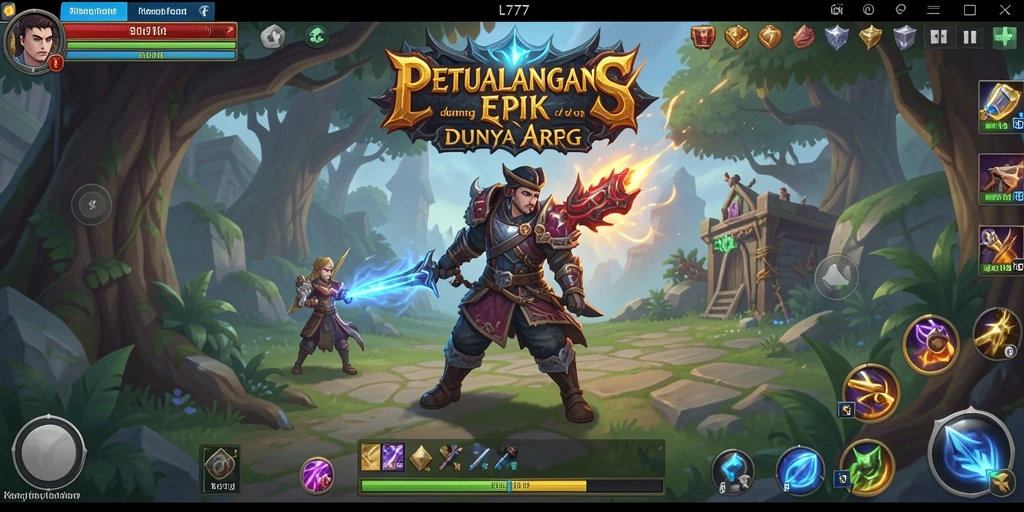Tangkapan layar gameplay L777 yang menampilkan aksi pertarungan epik.