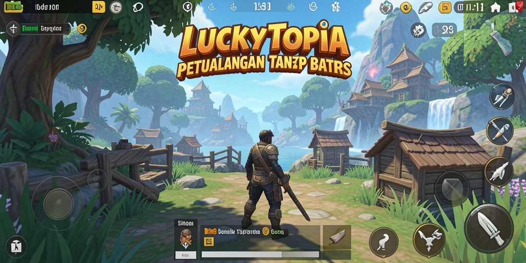 Tampilan menakjubkan dari gameplay Open World LUCKYTOPIA.