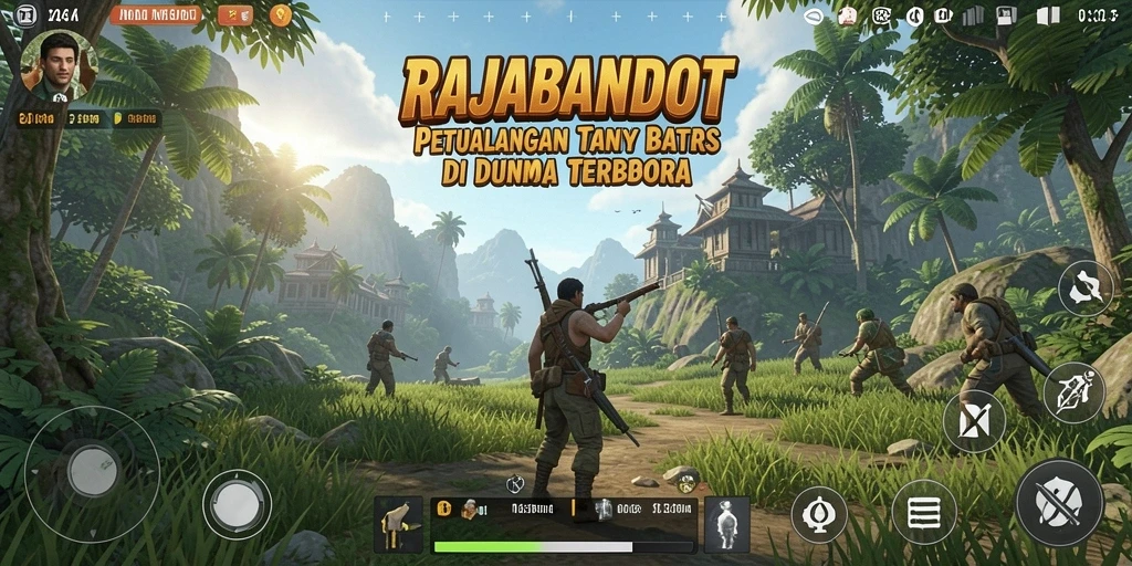 Tampilan gameplay <strong>RAJABANDOT</strong> menampilkan dunia terbuka yang luas dan indah.