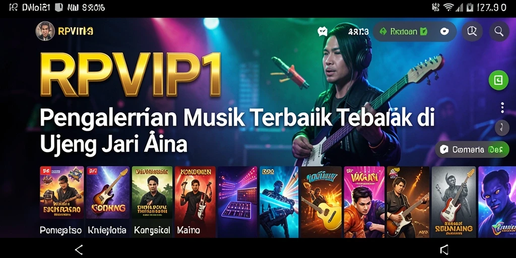 Screenshot RPVIP1 menampilkan fitur interaktif musik yang menarik.