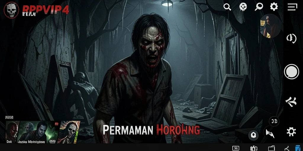 Screenshot menampilkan suasana mencekam dari gameplay RPVIP4.