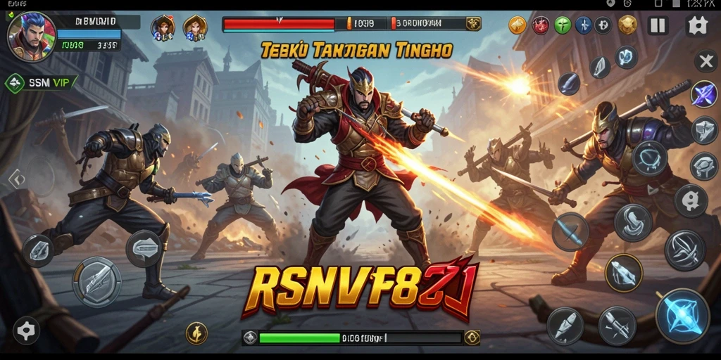 Screenshot RSNVIP8 menunjukkan serunya pertarungan karakter-karakter unik.