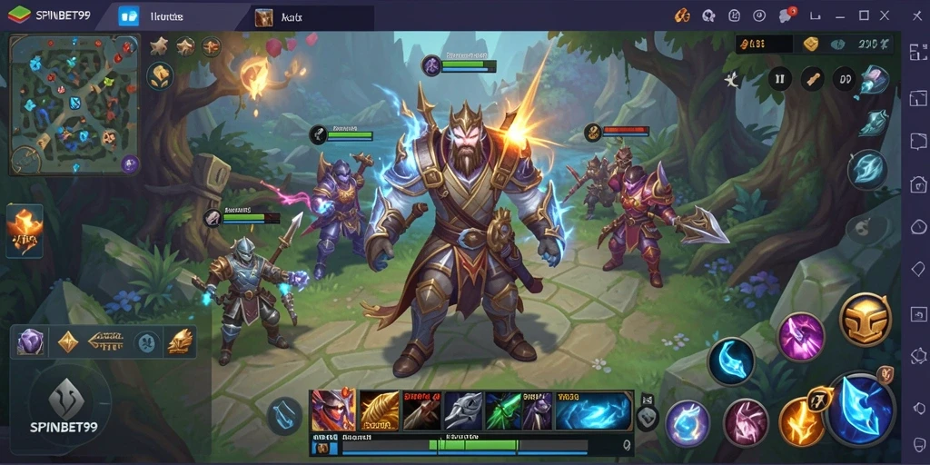 Tampilan gameplay atraktif dalam petualangan MMORPG SPINBET99.